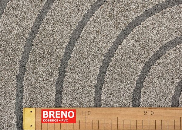 Breno Kusový koberec TRENTINO kruh 410013/7131, 200x200 cm, Hnědá/Vícebarevné