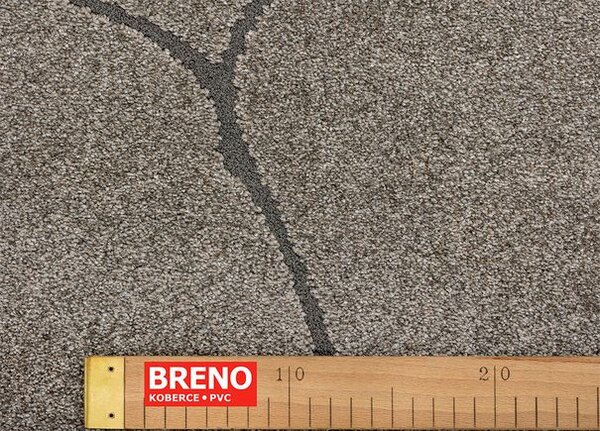 Breno Kusový koberec TRENTINO kruh 410001/7131, 200x200 cm, Hnědá/Vícebarevné