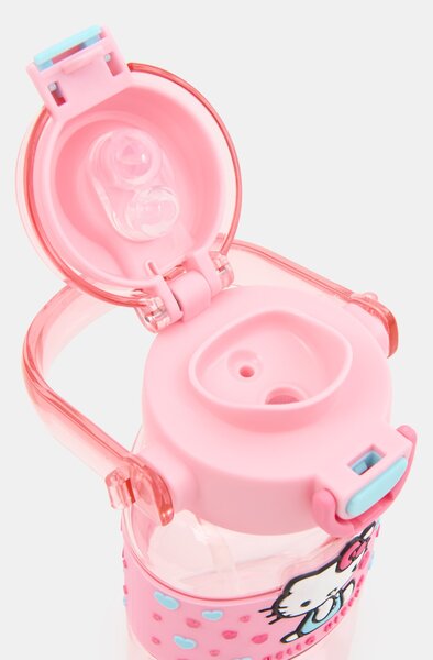Sinsay - Láhev na pití s držadlem a brčkem Hello Kitty - vícebarevná
