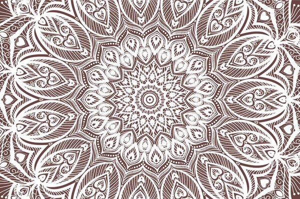 Tapeta Mandala harmonie na hnědém pozadí
