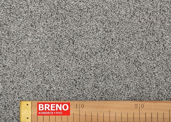 Breno Metrážový koberec LAGO 36889, šíře 300 cm, Stříbrná/Šedá