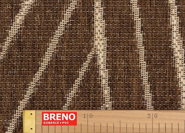 Breno Kusový koberec PLUTUS 1009 - 0323, 67x230 cm, Vícebarevné/Hnědá
