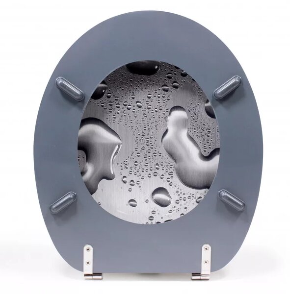 WC sedátko Schütte GREY STEEL | MDF, bez Soft Close