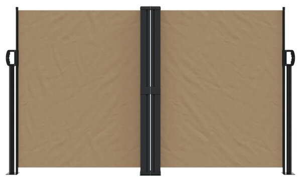 Zatahovací boční markýza taupe 140 x 600 cm