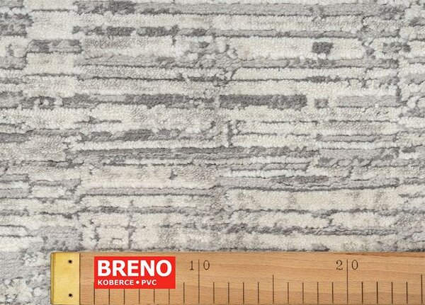 Breno Kusový koberec OPERA Y794C Grey, 80x150 cm, Béžová/Šedá