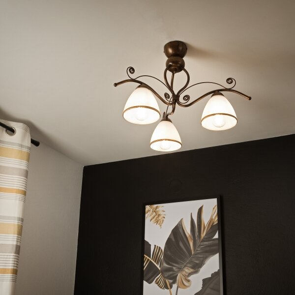 BRILAGI - LED Přisazený lustr ANTICO 3xE27/60W/230V bronz patina