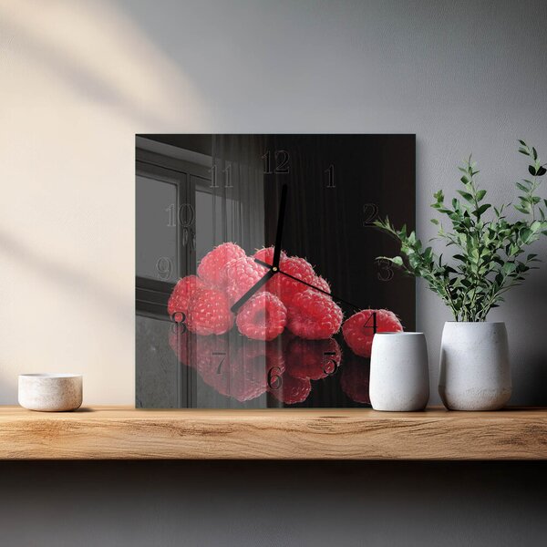 Skleněné hodiny na stěnu Maliny zskc-30x30-00174340