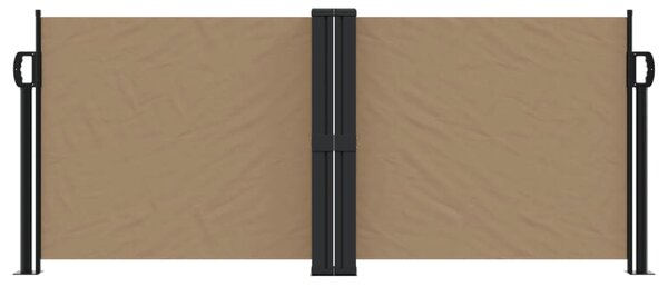 Zatahovací boční markýza taupe 100 x 600 cm