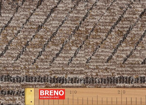 Breno Kusový koberec AMARNA 44002/E7CS, 80x120 cm, Vícebarevné/Hnědá