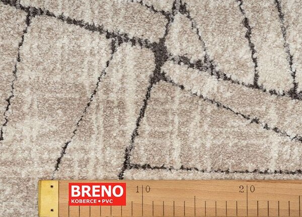 Breno Kusový koberec AMARNA 44004/E7CH, 80x120 cm, Vícebarevné/Béžová