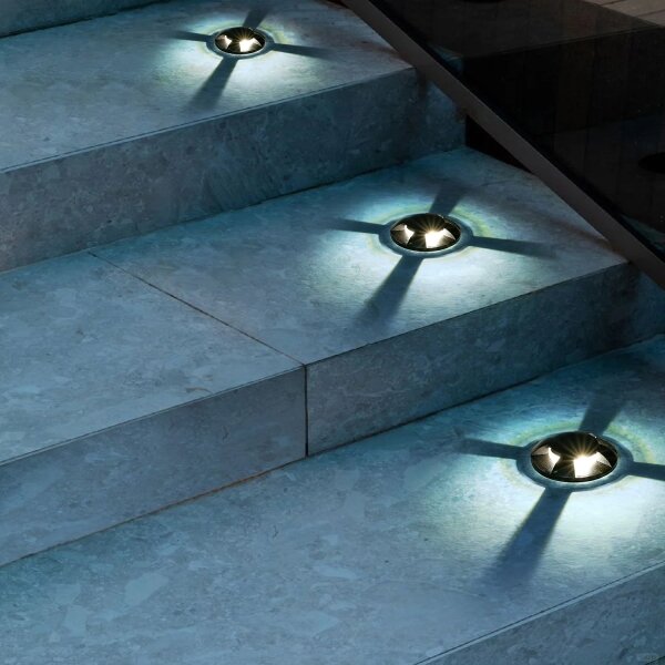 Brilagi - LED Venkovní nájezdové svítidlo GROUNDRAY LED/1W/230V černá IP67