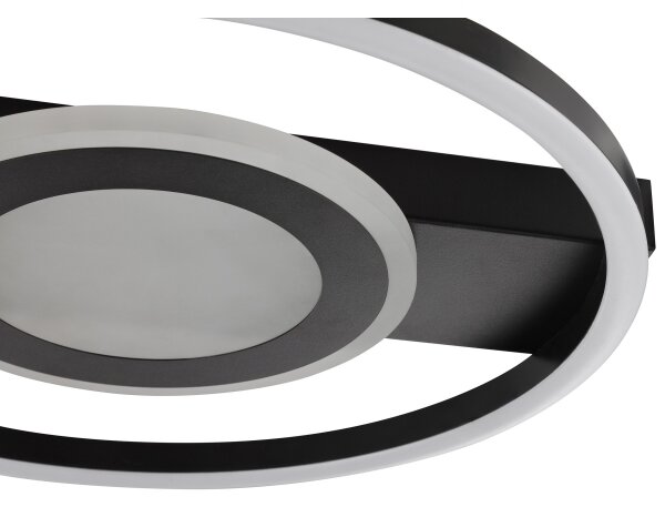 Brilliant -LED RGBW Stm stropsvítidlo MAUREEN LED/20W/230V 3000-6500K černá+ DO