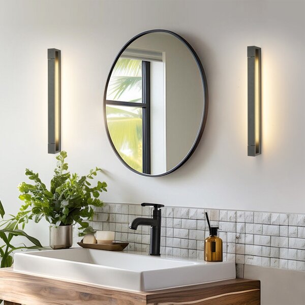 Brilagi - LED Koupel. osvětlení zrcadla AQUA LINE LED/18W/230V 60 cm IP44 antr