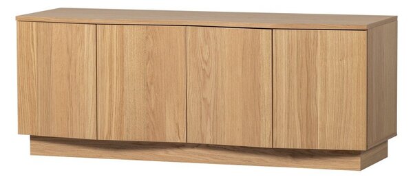 TV stolek z dubového dřeva v přírodní barvě 133x52x45 cm Zuma – WOOOD