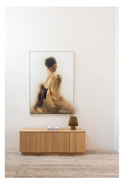 TV stolek z dubového dřeva v přírodní barvě 133x52x45 cm Zuma – WOOOD
