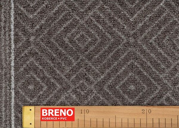 Breno Běhoun WALTON 49, šíře 80 cm, Šedá/Hnědá
