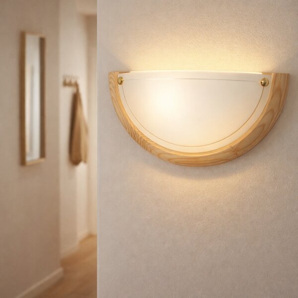 Brilagi - Nástěnné svítidlo ORBIS 1xE27/60W/230V 30 cm borovice