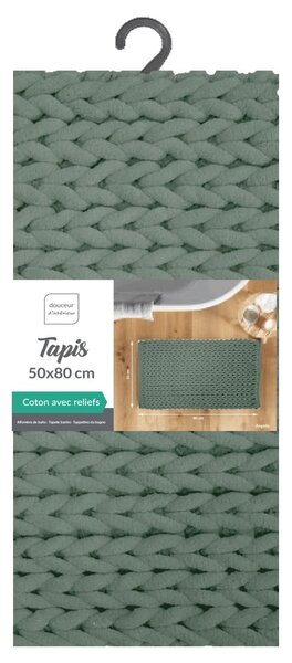 Zelená koupelnová předložka 50x80 cm Ariel – douceur d'intérieur