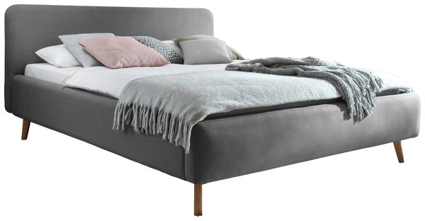ČALOUNĚNÁ POSTEL, 140/200 cm, světle šedá Livetastic - Online Only postele, Online Only