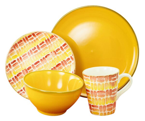 KOMBINOVANÁ SOUPRAVA, 16dílné, pórovina Creatable - Online Only nádobí, Online Only