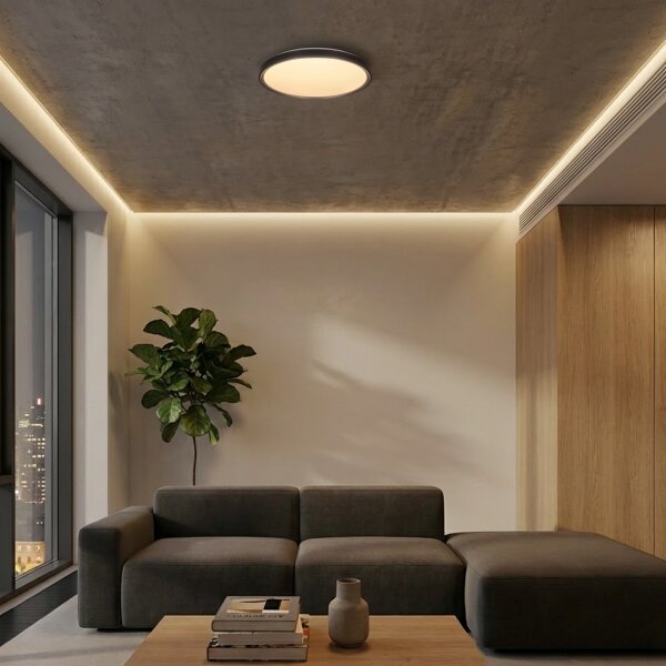 Brilagi-LED Stmív. svítidlo FANCIA LED/48W/230V 3000-6500K pr. 39 cm stříbrná+DO