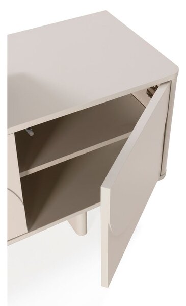 Krémový TV stolek 180x55x40 cm Solei – MOME