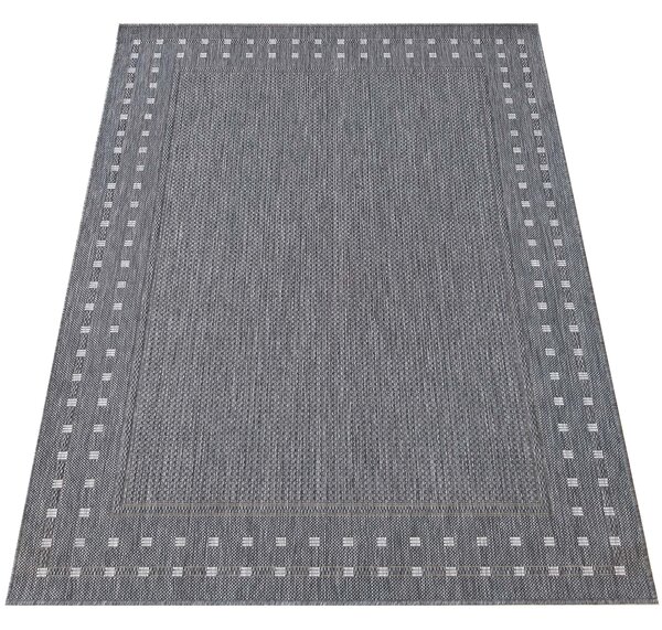 Makro Abra Kusový koberec Sisalový PATIO 11 Klasický Venkovní Vnitřní šedý Rozměr: 80x150 cm
