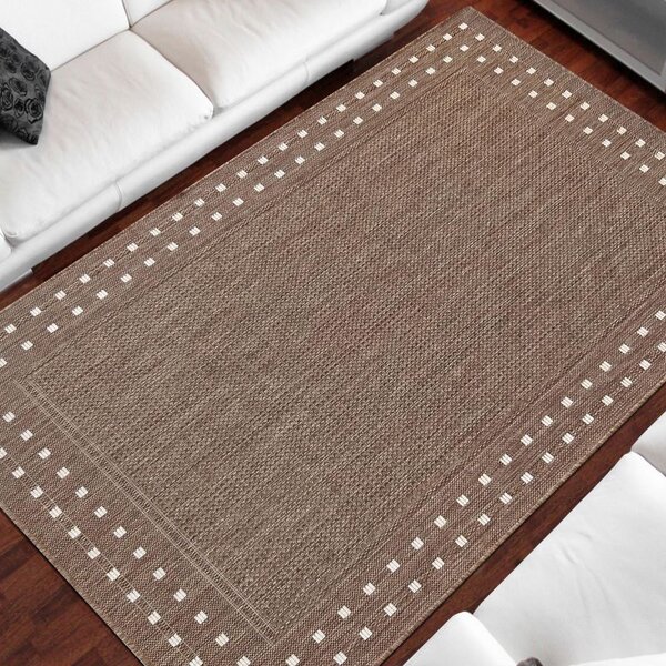 Makro Abra Kusový koberec Sisalový PATIO 11 Klasický Venkovní Vnitřní hnědý Rozměr: 80x150 cm