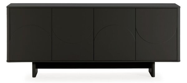 Černá komoda 180x75x40 cm Solei – MOME