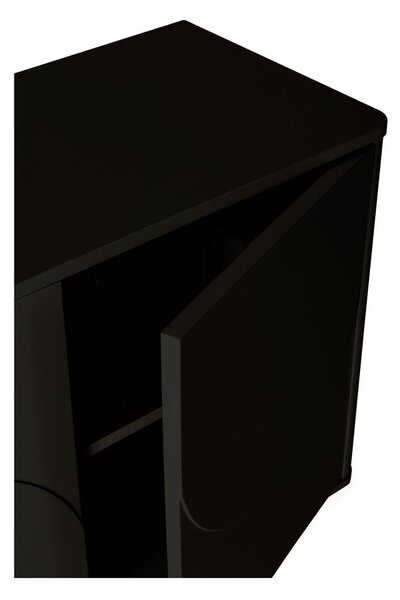 Černá komoda 180x75x40 cm Solei – MOME
