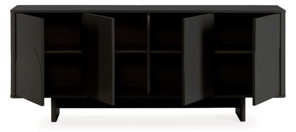 Černá komoda 180x75x40 cm Solei – MOME