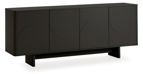 Černá komoda 180x75x40 cm Solei – MOME