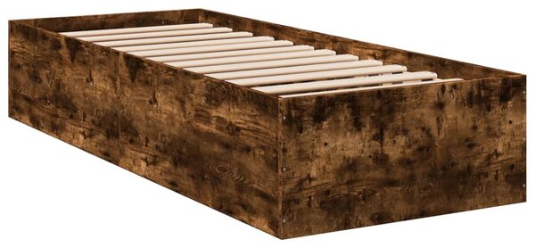 Rám postele kouřový dub 90 x 190 cm kompozitní dřevo 3281067