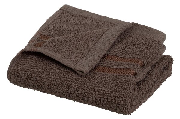 Hnědý froté bavlněný ručník 30x50 cm Simple – Casa Selección