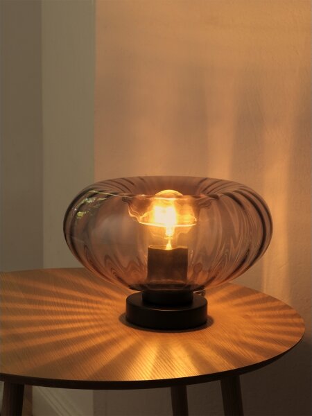 Osram - Stolní lampa DECOR SMOKE 1xE27/12W/230V černá/kouřová šedá