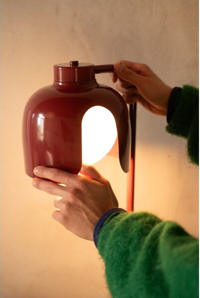 Osram - Stojací lampa DECOR COROLLE 1xE27/15W/230V červená