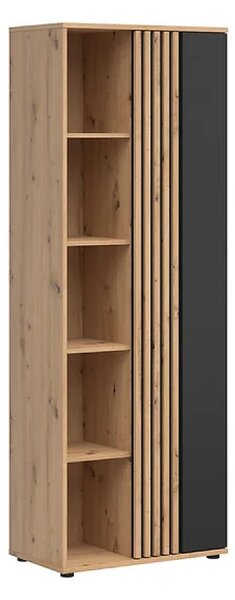 Regál Vabres REG1D, dub artisan/černá