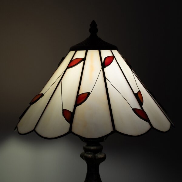Brilagi - Tiffany vitrážová stolní lampa FOLIA 1xE27/60W/230V