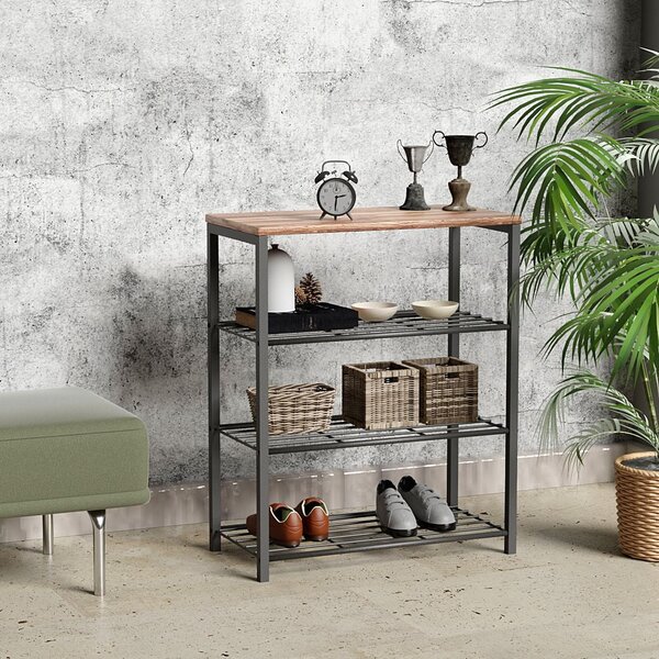 Černý kovový botník Layk – Kalune Design