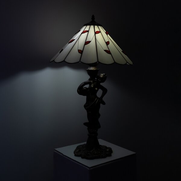 Brilagi - Tiffany vitrážová stolní lampa FOLIA 1xE27/60W/230V