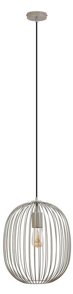 Lustr na lanku OVELLA 1xE27/15W/230V pr. 34 cm béžová