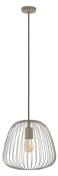 Lustr na lanku OVELLA 1xE27/15W/230V pr. 36 cm béžová