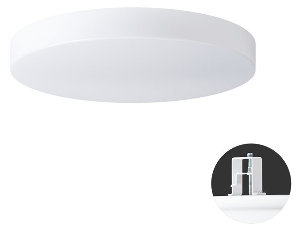 OS DEL52554 DELIA V3 stropní/nástěnné plastové polovestavné svítidlo bílá IP44 3x25W E27 HF - OSMONT