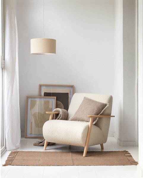 Krémové stínidlo ø 40 cm Nazli – Kave Home
