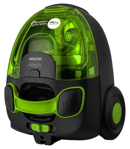Sencor - Bezsáčkový vysavač 1,5 l 890W/230V zelená/černá