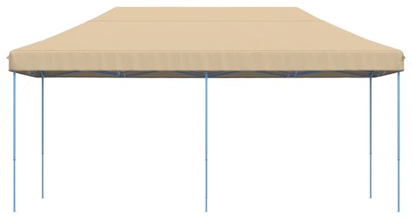 Skládací party stan pop-up béžový 580 x 292 x 315 cm