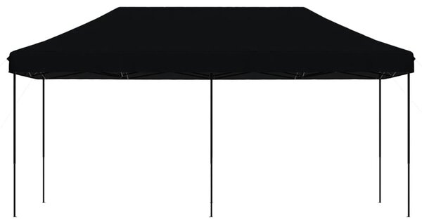 Skládací party stan pop-up černý 580 x 292 x 315 cm
