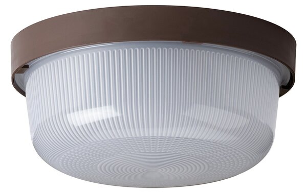 OS ELE50121 ELEKTRA 3 stropní/nástěnné průmyslové plastové svítidlo hnědá / bílá IP54 3000 K 8W LED (původní kód OS 50121) - OSMONT