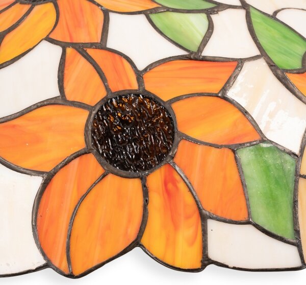 Brilagi - Tiffany vitrážový lustr na řetězu SUNFLOWER 1xE27/60W/230V pr. 40 cm
