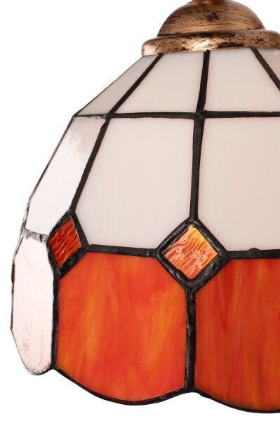 Brilagi - Tiffany vitrážová nástěnná lampa SIENNA 1xE14/40W/230V